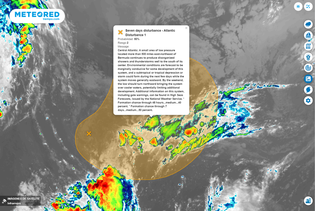 NHC; Açores; baixas pressões; depressão tropical