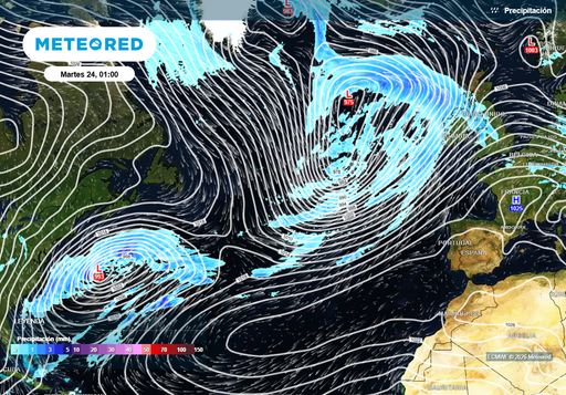 El chorro polar est&aacute; subiendo de latitud y cambiar&aacute; el tiempo de Espa&ntilde;a en las &uacute;ltimas semanas de febrero