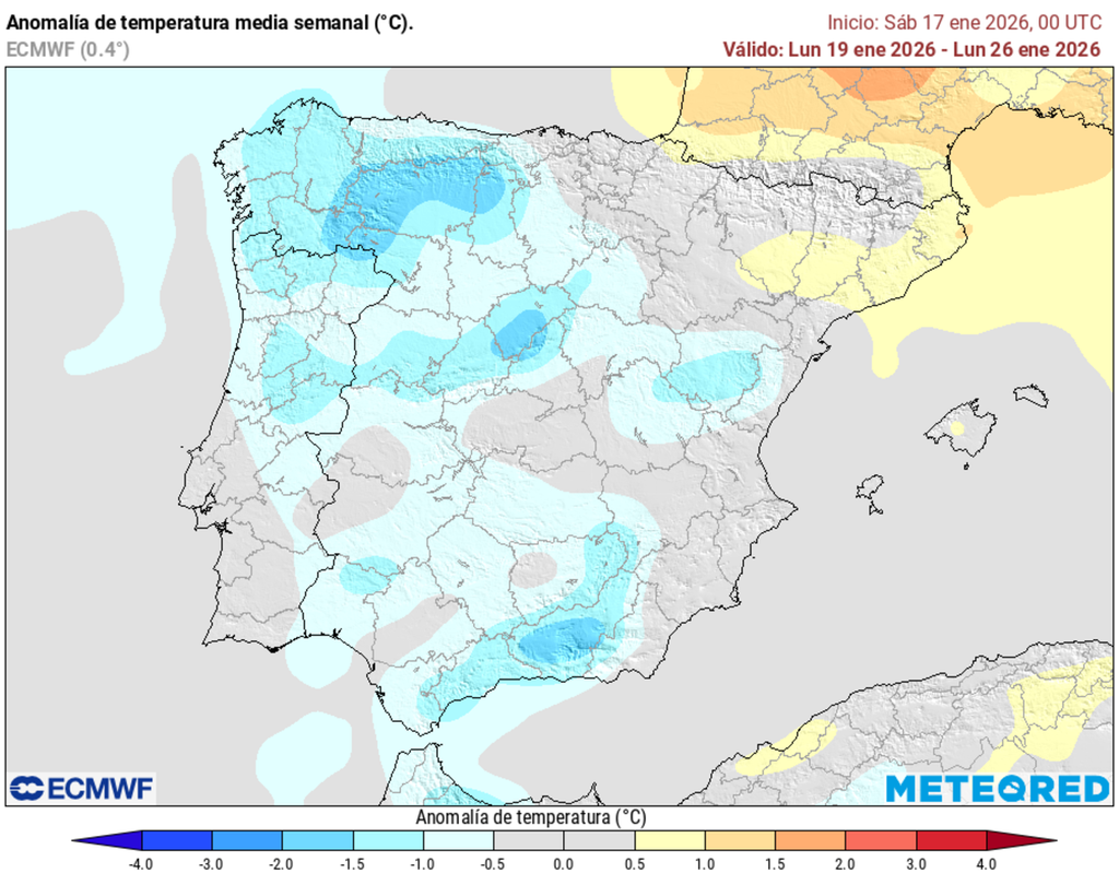 Las temperaturas se mantendrán por debajo de la media de la época en varias comunidades.