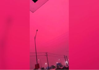 El cielo se ti&ntilde;&oacute; de rosa en China: el llamativo fen&oacute;meno que apareci&oacute; antes de una fuerte tormenta