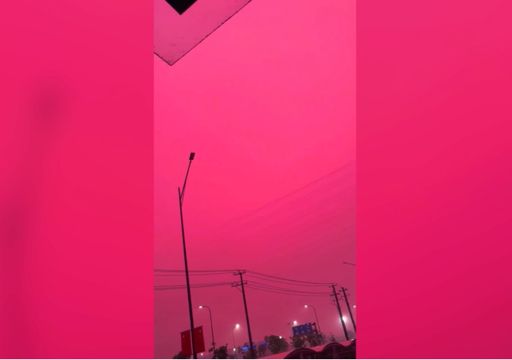 El cielo se ti&ntilde;&oacute; de rosa en China: el llamativo fen&oacute;meno que apareci&oacute; antes de una fuerte tormenta
