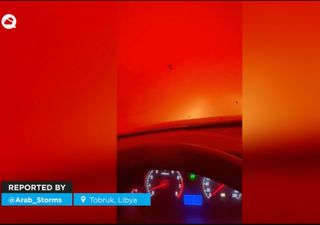 El cielo se volvi&oacute; rojo en Grecia y Libia: una nube del Sahara elev&oacute; la contaminaci&oacute;n del aire a niveles extremos