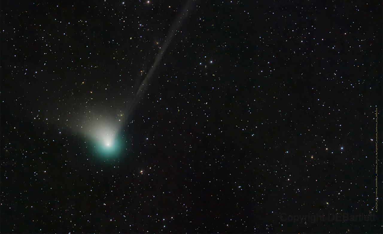 Imagen del cometa cometa C/2022 E3 (ZTF). Imagen de DEBartlett