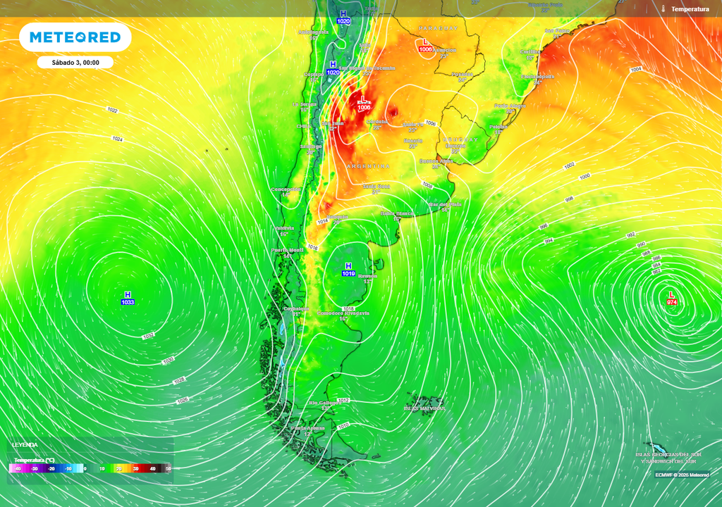 Tiempo Pronóstico alerta calor extremo Argentina SMN