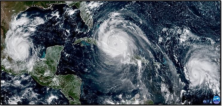 La extremadamente activa temporada de huracanes en el Atlántico 2017 es una de las más destructivas de la historia.