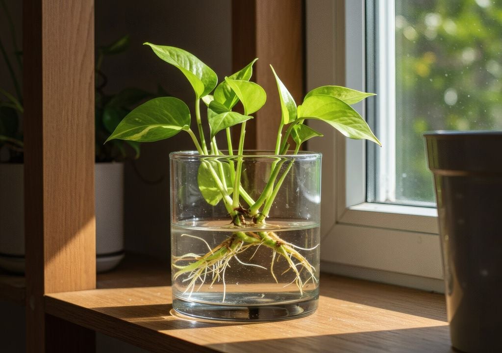 esquejes Muchas plantas de interior permiten aprovechar los tallos podados para obtener nuevos esquejes.