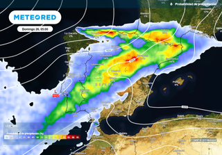 El culmen de las lluvias está por llegar a España: el río de humedad alimentará sobre todo al frente del sábado