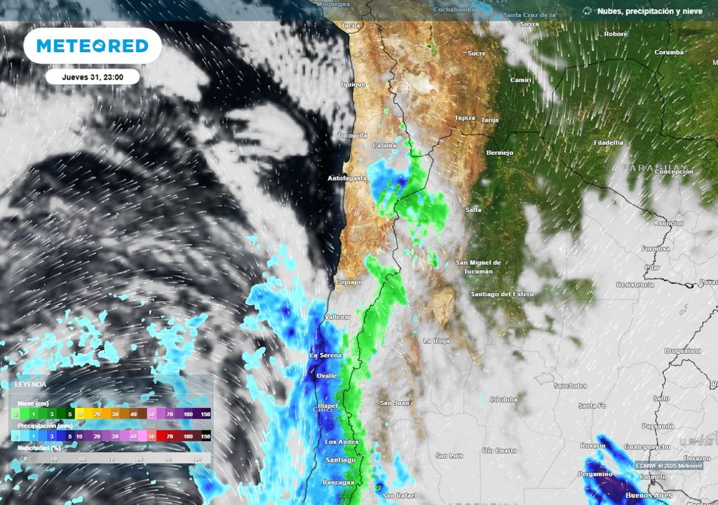 mapa de precipitación