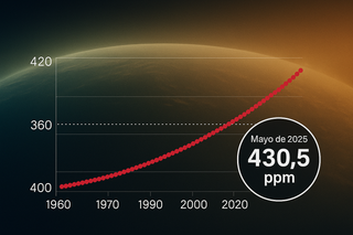 El dióxido de carbono da otro salto anual alarmante: ha superado las 430 ppm en mayo, según la NOAA