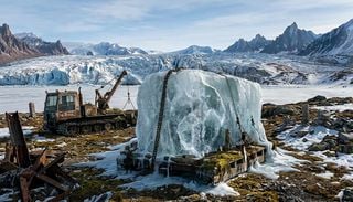 El disparatado experimento de 1977 que traslad&oacute; un bloque de hielo de una tonelada desde Alaska hasta Iowa