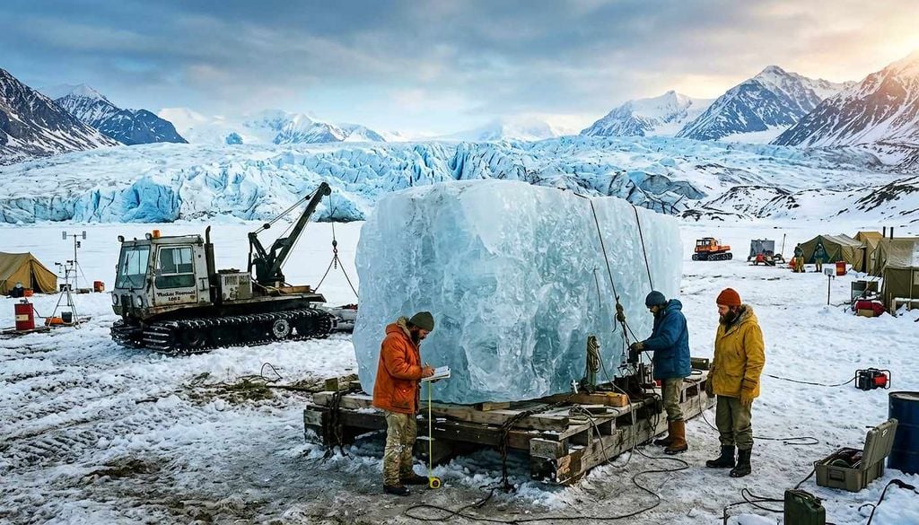 Bloque de hielo de Alaska a Iowa Arabia Saudita estudió en los años setenta la posibilidad de remolcar icebergs desde las regiones polares para llevar agua dulce a sus zonas más áridas.