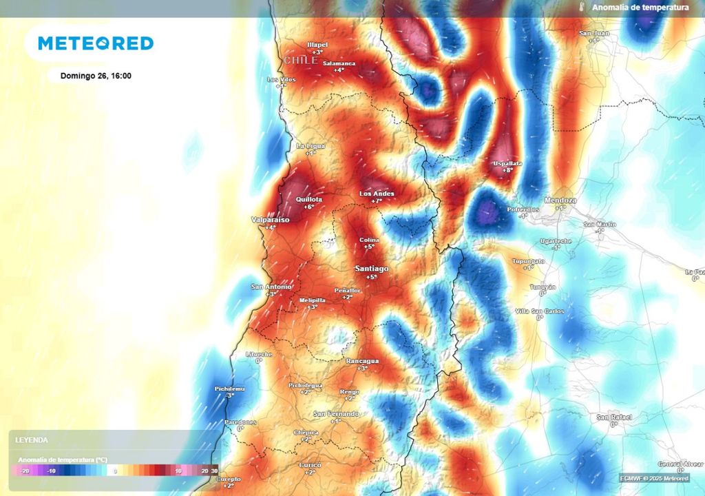 mapa de anomalía de temperatura mapa de anomalía de temperatura