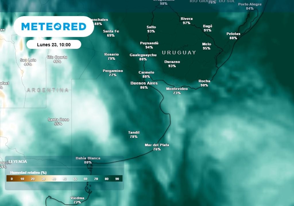 humedad El lunes será un día más gris y con aumento de humedad.