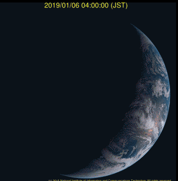 El Eclipse Parcial Del Sol Desde Satélite El Eclipse Parcial Del Sol Desde Satélite
