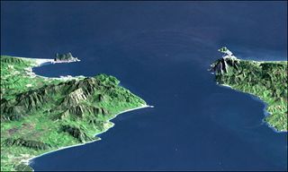 El estrecho de Gibraltar en 3D