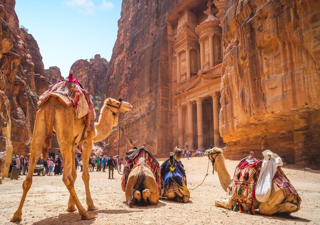 Überfüllung von Petra durch Touristen