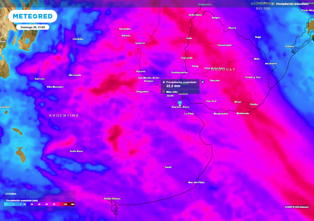 Tiempo pronóstico clima Buenos Aires AMBA tormentas calor frío