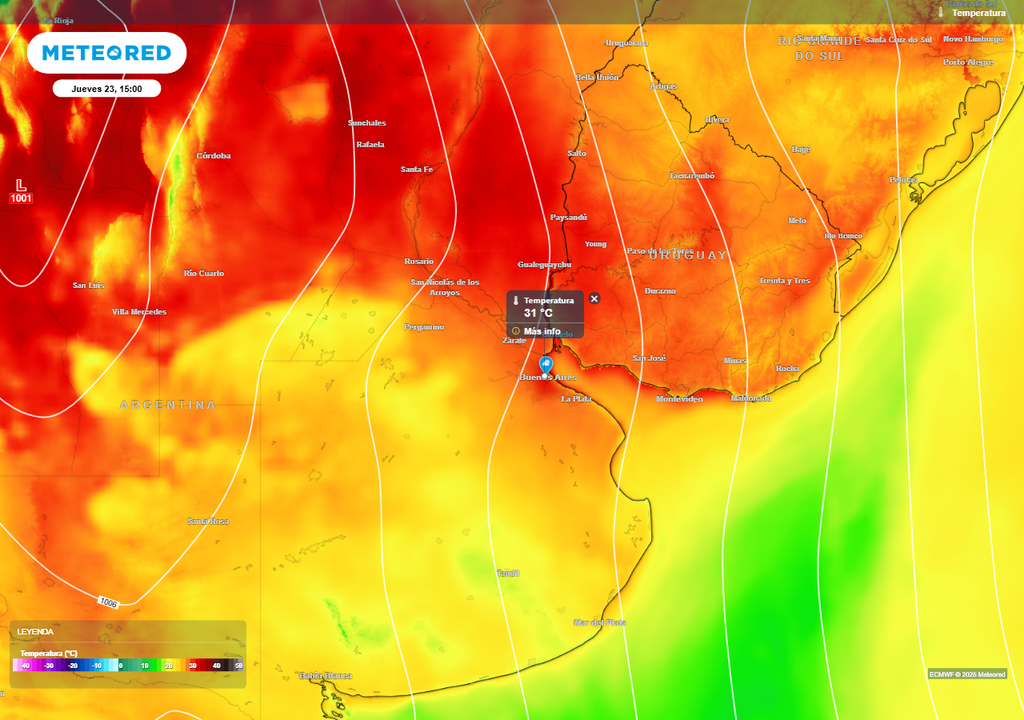 Tiempo pronóstico clima Buenos Aires AMBA tormentas calor frío