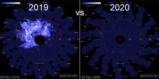 El extraño tiempo antártico se extiende hasta el borde del espacio
