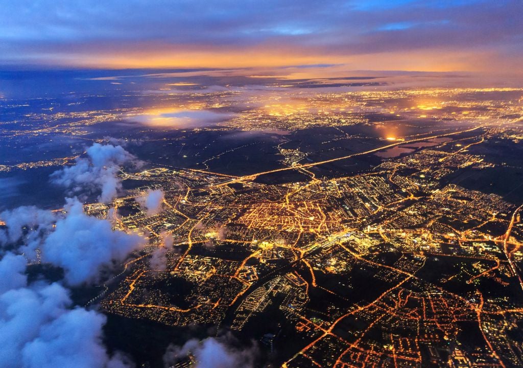 Luz sobre ciudades Luz sobre ciudades