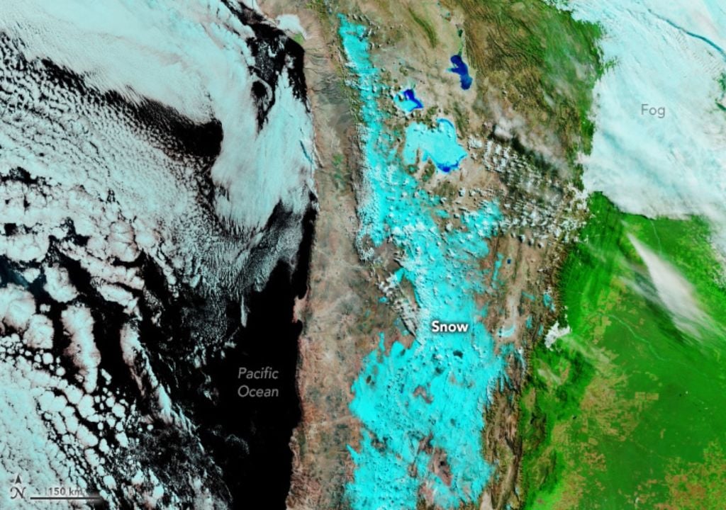Nieve atacama falso color Nieve atacama falso color