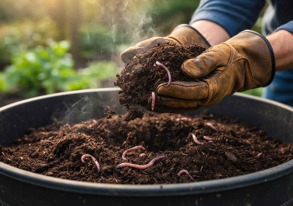 humus Las lombrices transforman restos orgánicos en uno de los fertilizantes naturales más valorados en jardinería, capaz de enriquecer el suelo sin recurrir a productos químicos.