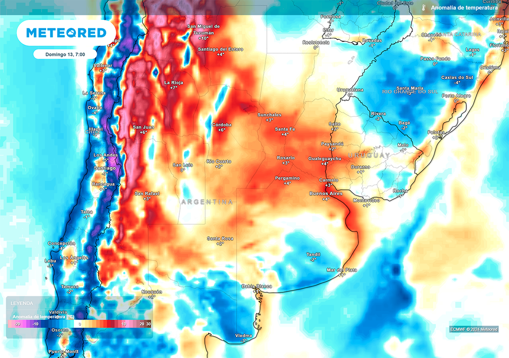 temperatura, Primavera, Argentina, Pronostico, Clima