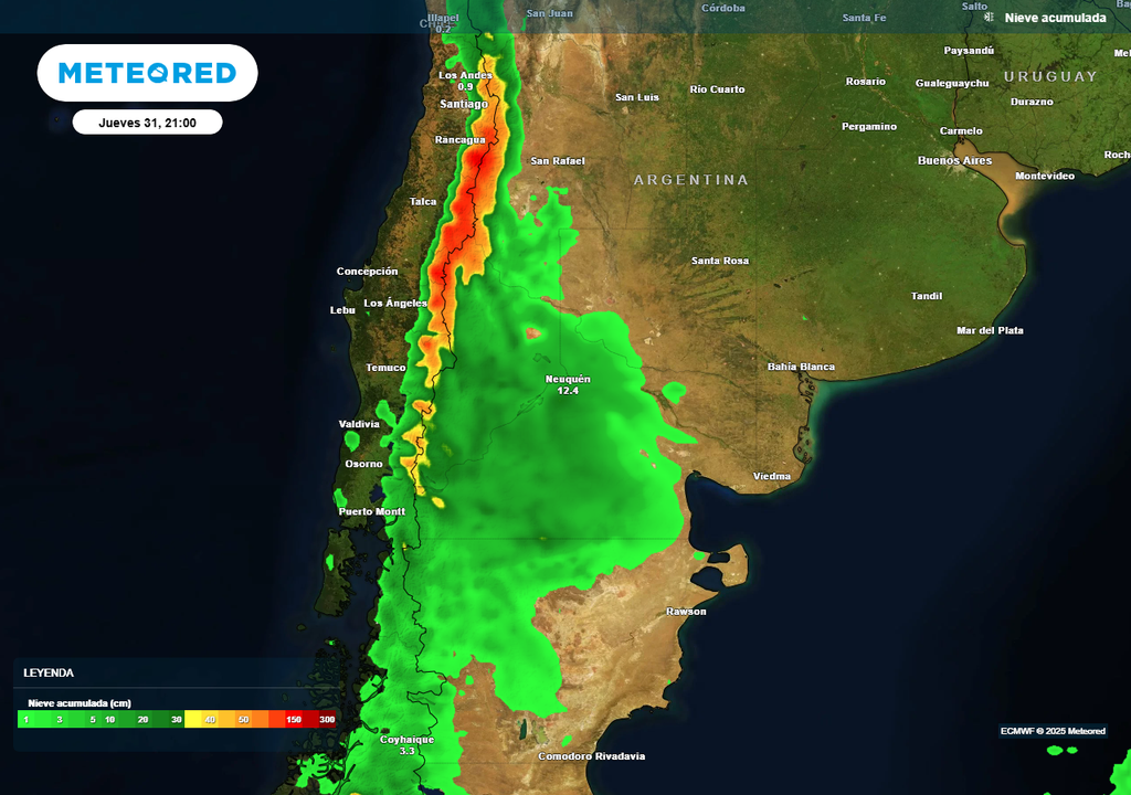Nieve, Nevadas, Alerta, Patagonia, Cordillera, Pronostico, Argentina