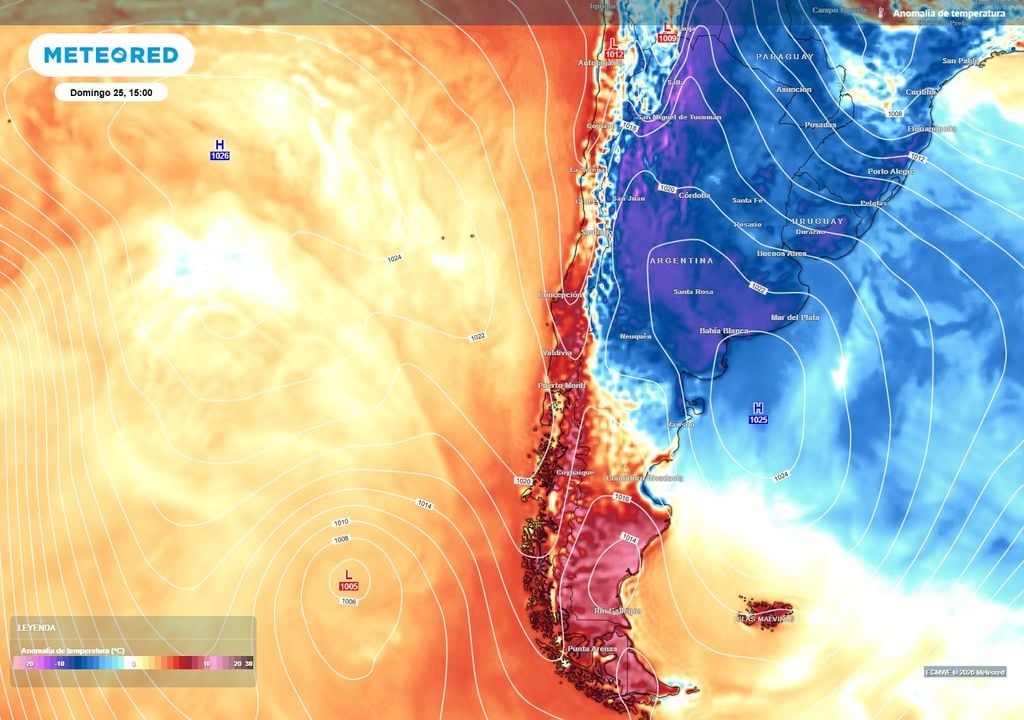 Las temperaturas subirán durante el domingo 25 en el centro y sur de Chile. Las tormentas darán una pausa en el país.