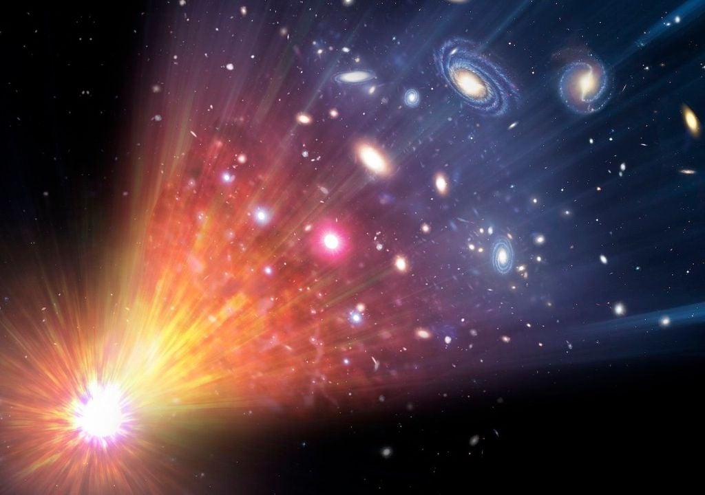 A teoria do Big Rip usa a energia escura para explicar o fim do universo. Crédito: Mark Garlick/Science Photo Library.