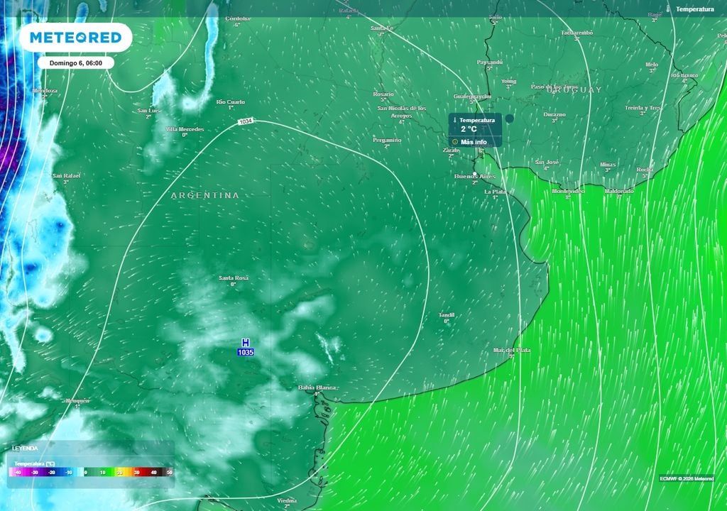 Frío polar septiembre Buenos Aires AMBA tiempo clima pronóstico Amanecer del domingo 6 con temperaturas muy bajas previstas para el AMBA.