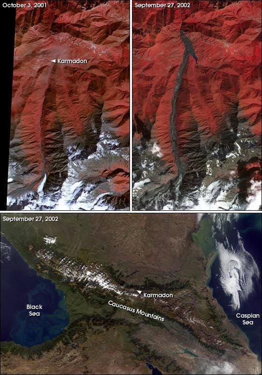 El Glaciar Ruso De Kolka Se Colapsa