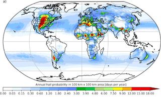 El granizo en el mundo