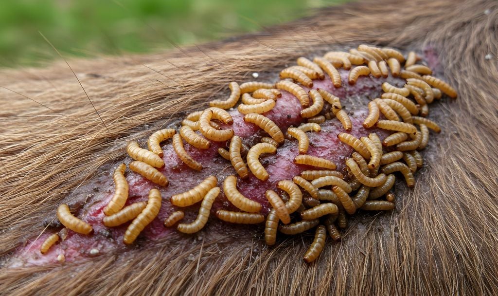 Las especies más afectadas por el gusano barrenador son bovinos, equinos, ovinos, caprinos, porcinos, aves, gatos y perros. Las especies más afectadas por el gusano barrenador son bovinos, equinos, ovinos, caprinos, porcinos, aves, gatos y perros.