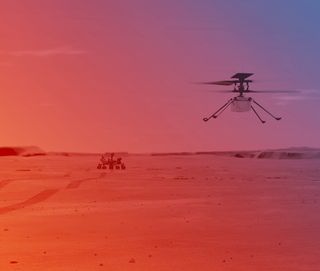 El helicóptero Ingenuity se prepara para su primer vuelo en Marte