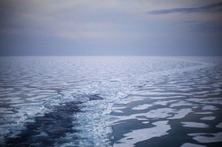 El hielo ártico se funde masivamente por una ola de calor