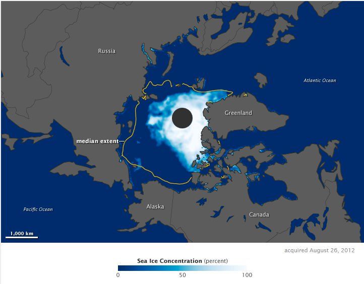 El Hielo Del Mar Del ártico Cae Por Debajo Del Record De 2007