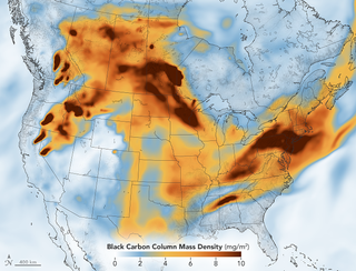 El humo de los incendios invade a América del Norte