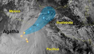 Hurricane Agatha strengthens in southern Mexico