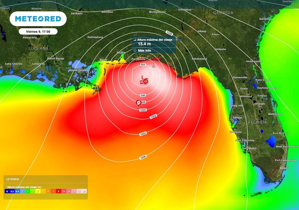 El oleaje mas alto pudiera alcanzar los 16 metro al momento del impacto de Isaias en costas de Florida. El oleaje mas alto pudiera alcanzar los 16 metro al momento del impacto de Isaias en costas de Florida.