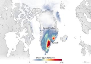 El huracán Larry terminó generando una gran nevada sobre Groenlandia