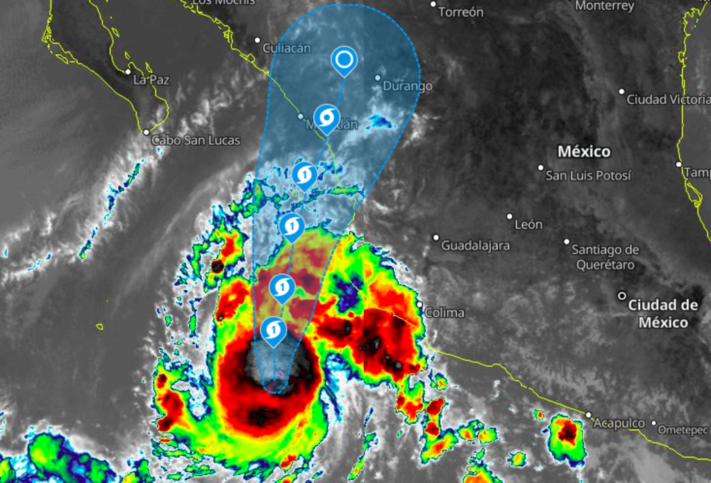 Imagen de satélite IR.