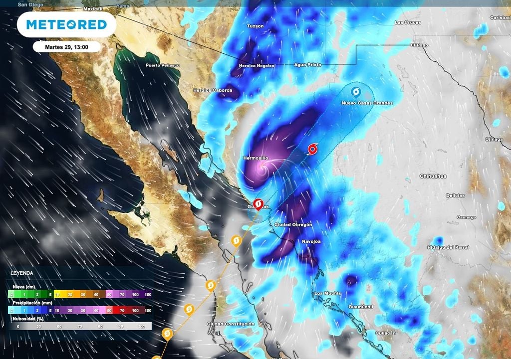 Se prevén lluvias torrenciales de 250 mm y vientos severos de 120 km/h. Se prevén lluvias torrenciales de 250 mm y vientos severos de 120 km/h.