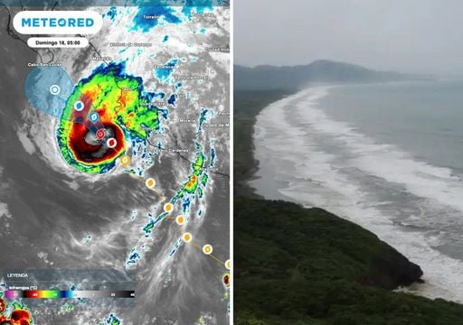 El hurac&aacute;n Trudy que avanza frente al Occidente de M&eacute;xico, esta impactando con varios efectos la regi&oacute;n
