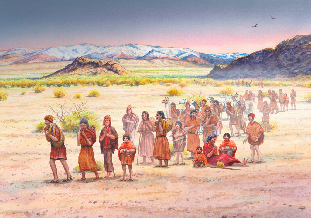 Hallazgo arqueológico en los Andes del sur Los estudios arqueológicos confirman que los habitantes de los Andes del sur incorporaron a la agricultura como una forma de subsistir ante crisis de cacería y recolección. Gentileza: Conicet.