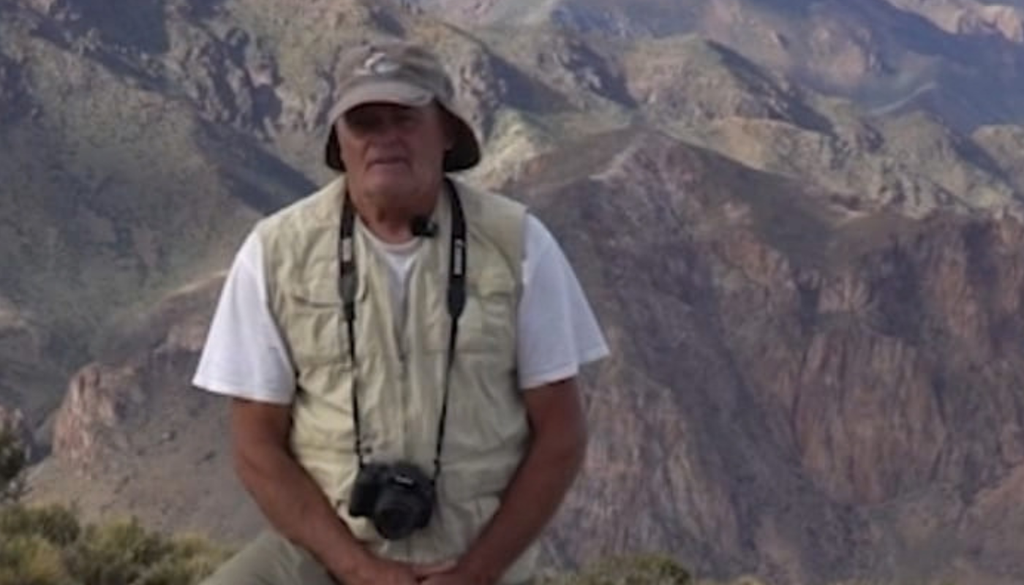 Geoglifo Cordillera de los Andes Mendoza Carlos Gobbi, el andinista que halló el geoglifo en la cordillera mendocina por medio de Google Earth y luego recorrió la zona. Foto: Gentileza.