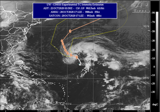 El increíble sistema tropical Epsilon ya es huracán: su trayectoria