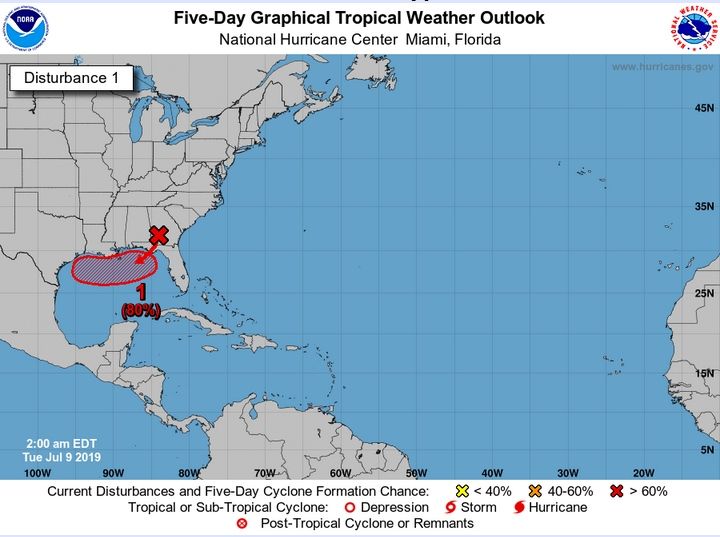 Depresión tropical podría llegar como huracán a Texas este fin de semana Depresión tropical podría llegar como huracán a Texas este fin de semana