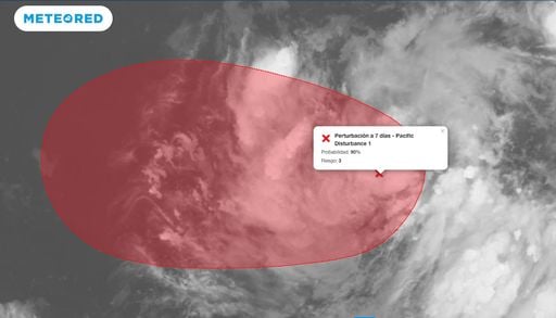 El Invest 94E frente a costas mexicanas esta cerca de convertirse en cicl&oacute;n tropical en aguas del Pac&iacute;fico mexicano