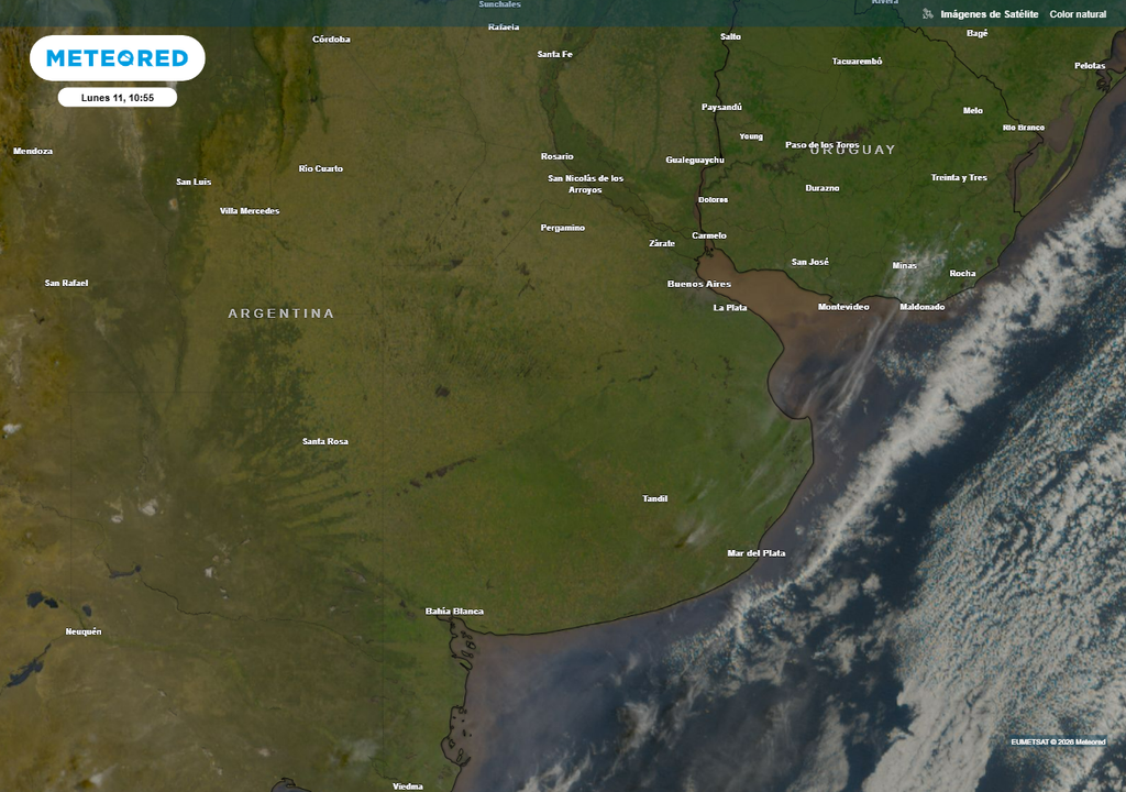 Buenos Aires tiempo frío AMBA pronóstico clima Lunes despejado en la región de Buenos Aires.